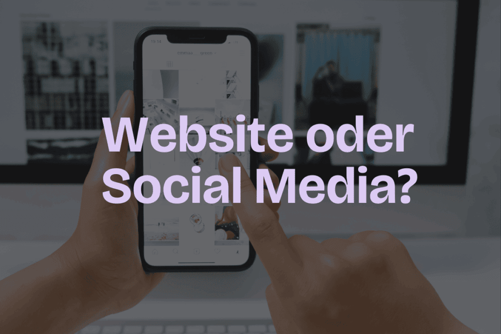 Website oder Social Media